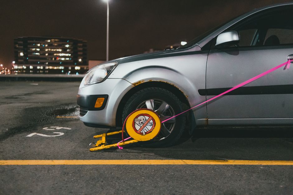car clamped uk street